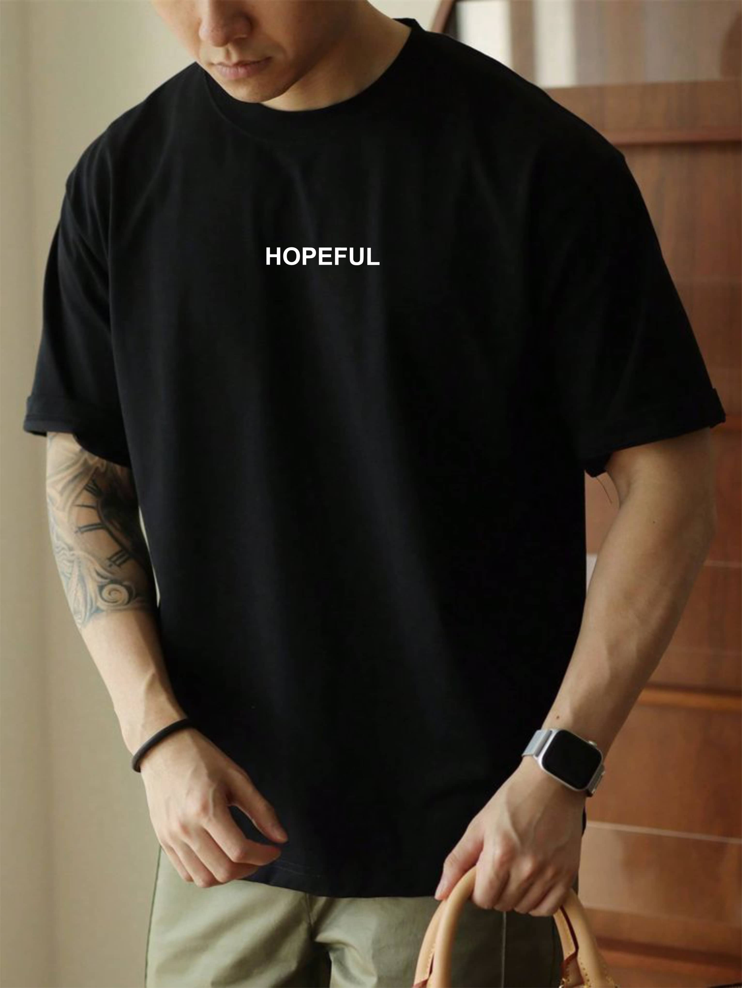 ekadravin Cotton Oversized Fit Printed Half Sleeves Men's Round T-Shirt - Black ( Pack of 1 )