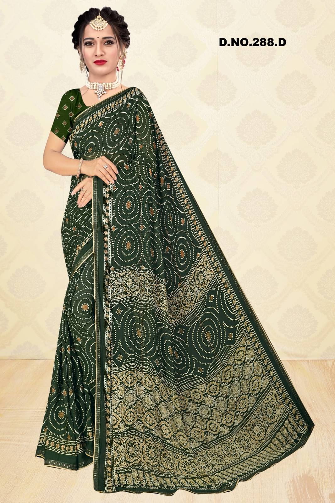     			mahalaxmi fab Banarasi Silk Printed Saree With Unstitched Blouse Piece ( Green )