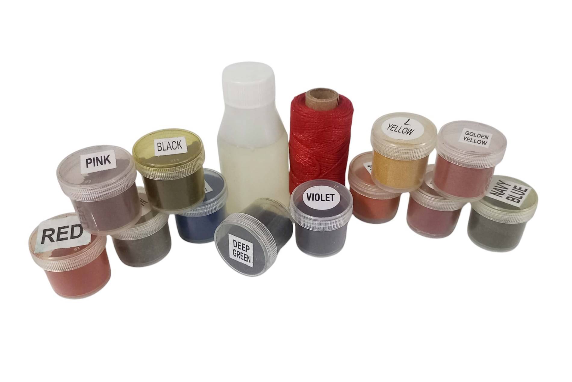     			Atlas Tie And Dye Colours Kit - Set of 12 Colours , 1 Tie And Dye Fixer And 2 Tie And Dye Threads