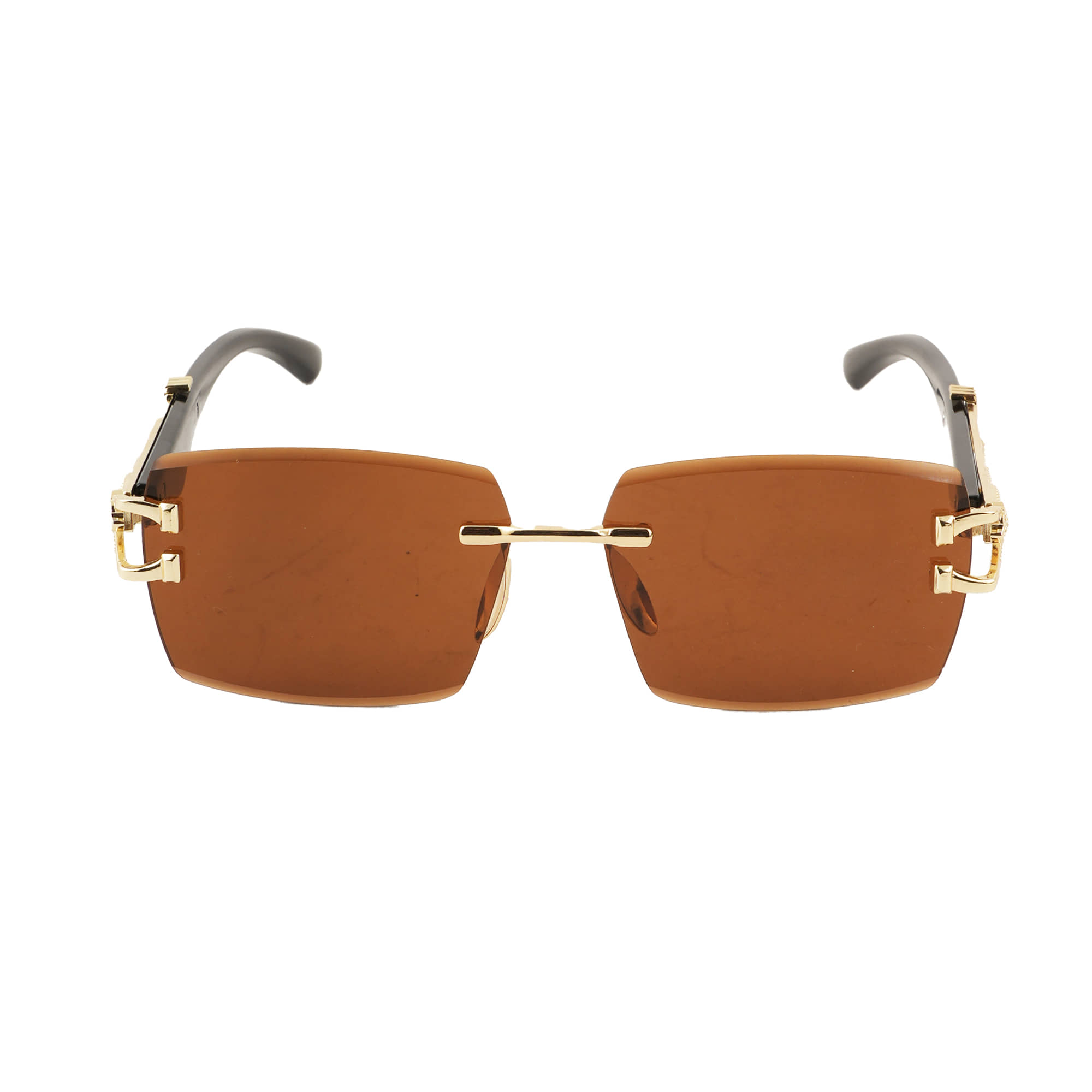 Bayberry Black Rectangular Sunglasses ( Pack of 1 ) - Sunglasses | Buy online on ZillyBuy
