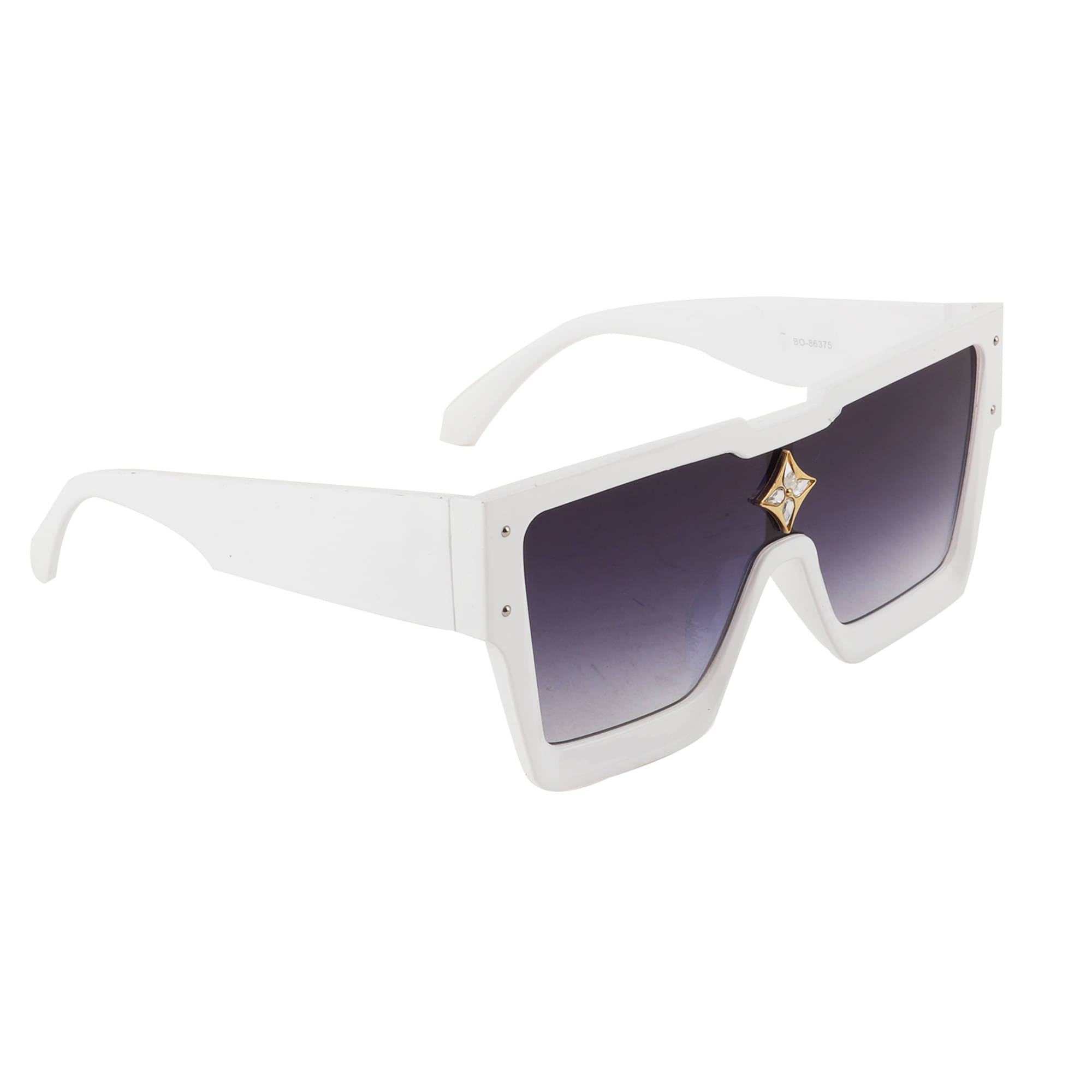     			Bayberry White Square Sunglasses ( Pack of 1 )
