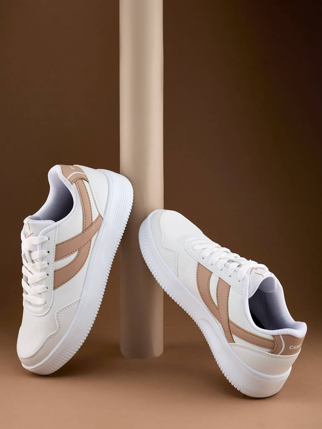     			Campus White Women's Sneakers