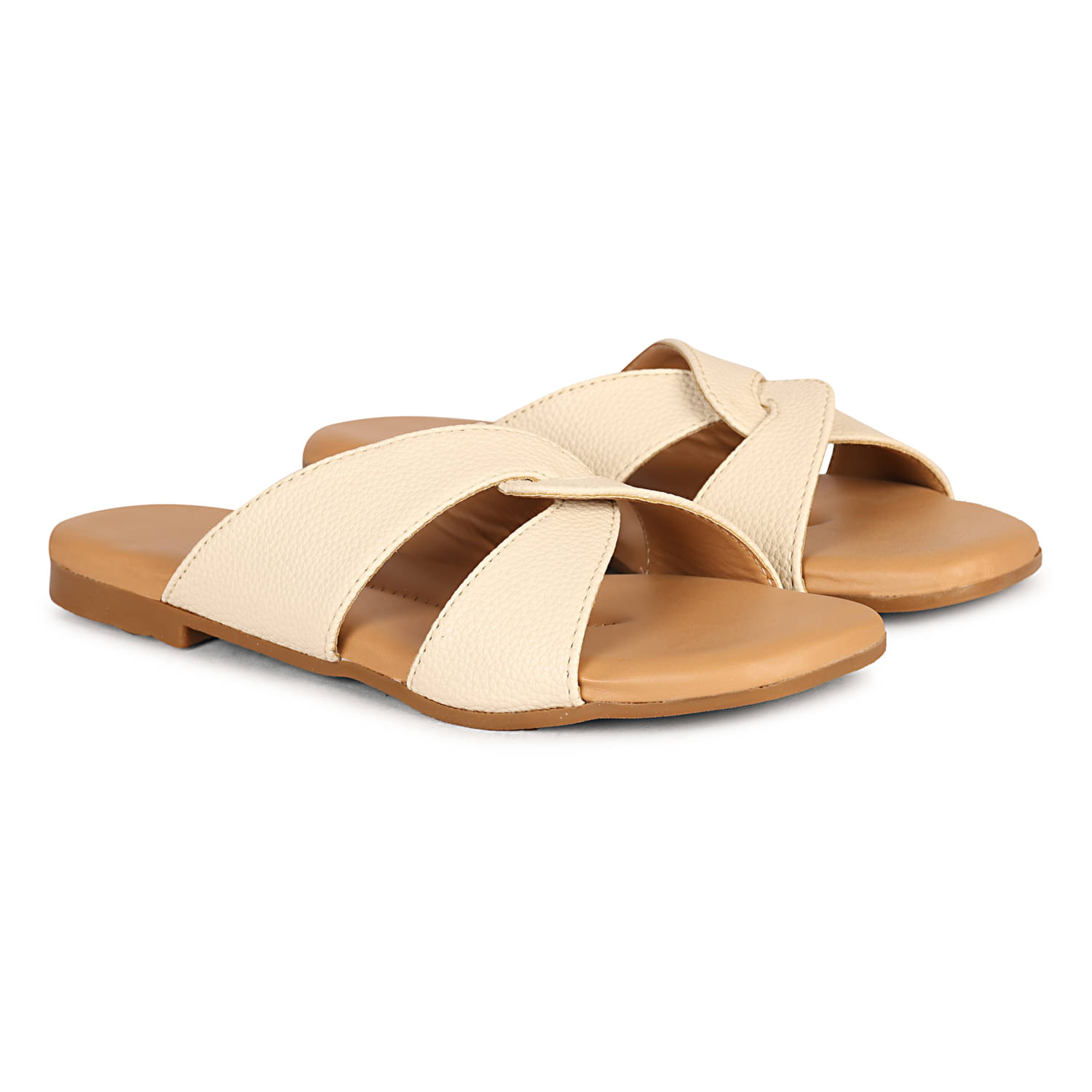     			Commander Shoes Cream Women's Flats
