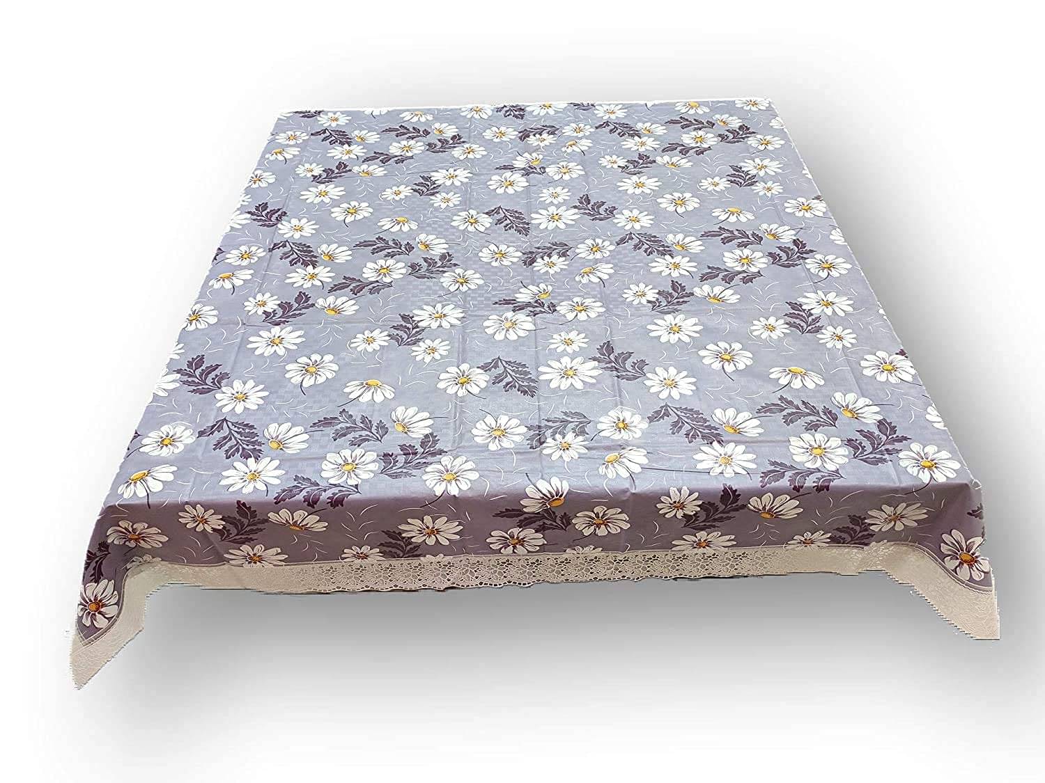     			CreadCraft Printed PVC 4 Seater Square Table Cover ( 105 x 102 ) cm Pack of 1 Multicolor
