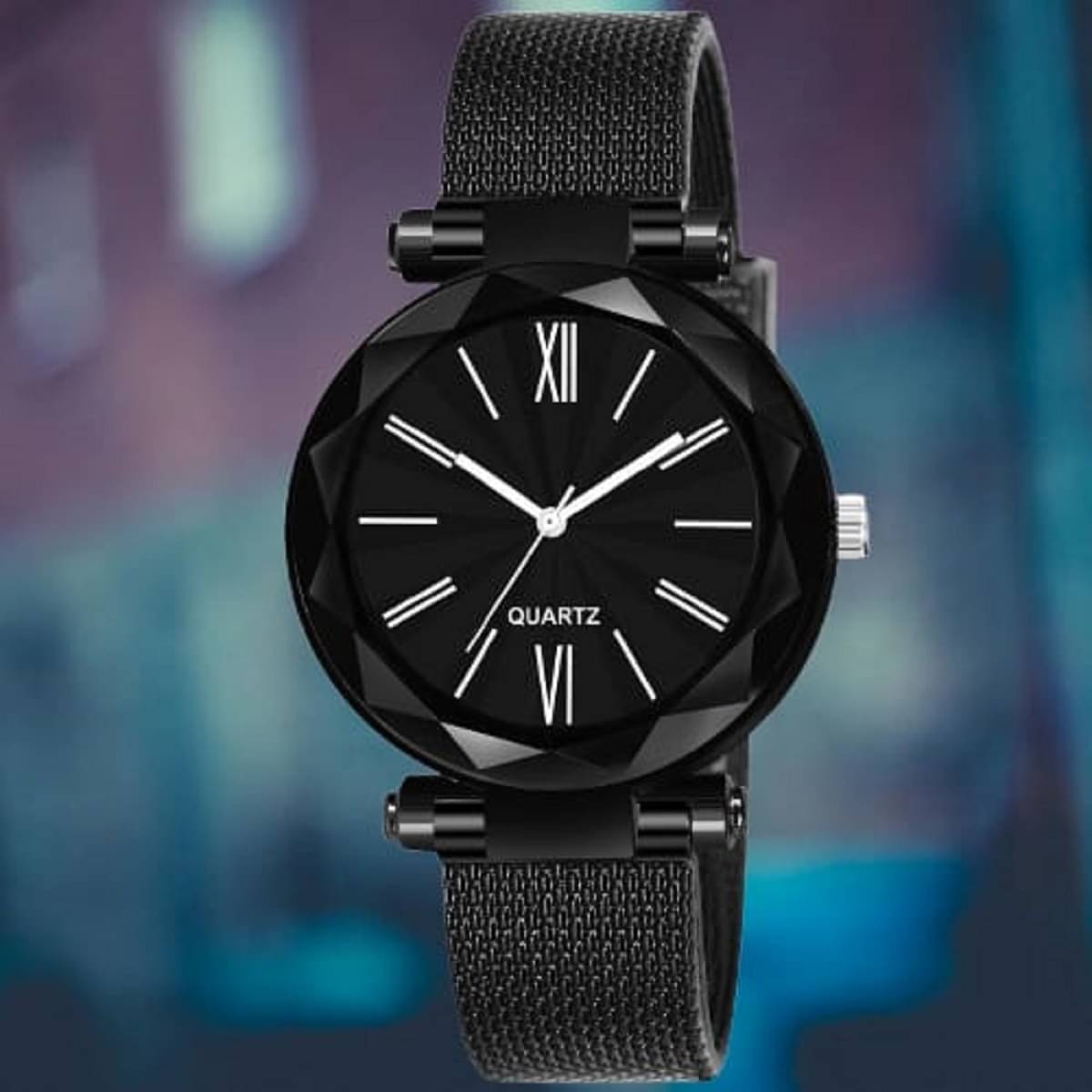    			DECLASSE Black Resin Analog Womens Watch