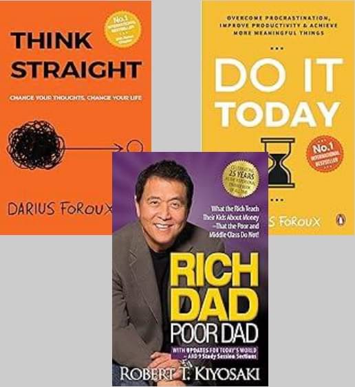     			Do It Today + Think Straight + Rich Dad Poor Dad