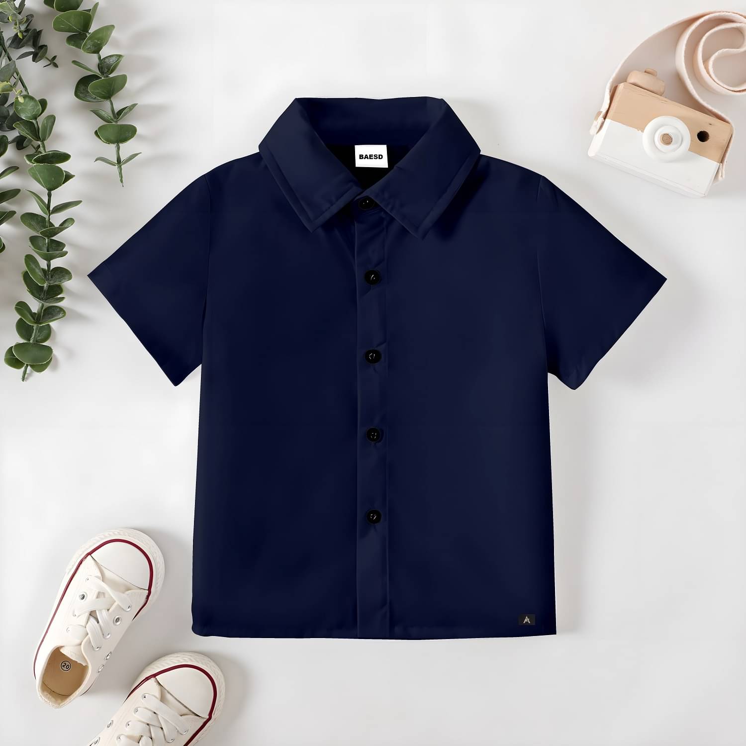 Dutt Creation Pack of 1 Boys Cotton Blend Half Sleeves Shirt ( Navy Blue ) Dutt Creation Pack of 1 Boys Cotton Blend Half Sleeves Shirt ( Navy Blue )