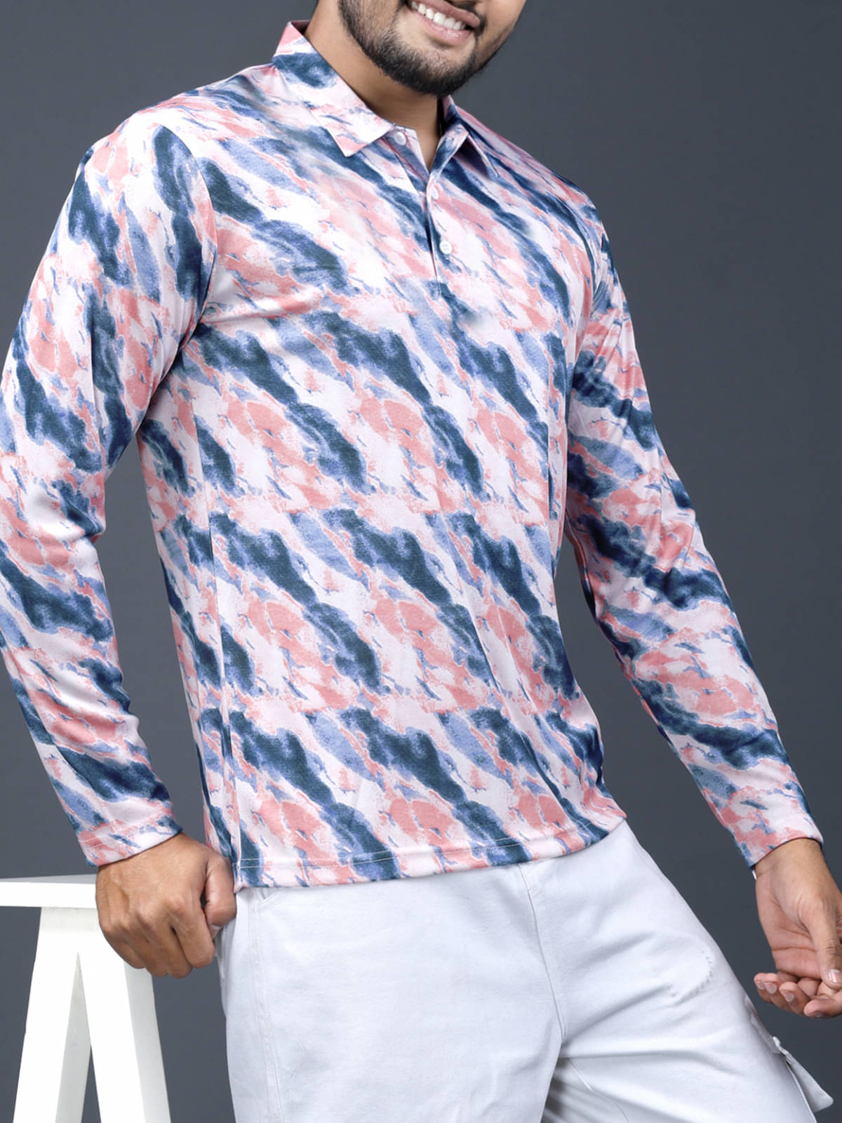 Eyebogler Pack of 1 Polyester Regular Fit Dyed Full Sleeves Men's Polo T Shirt ( Multicolor ) Eyebogler Pack of 1 Polyester Regular Fit Dyed Full Sleeves Men's Polo T Shirt ( Multicolor )