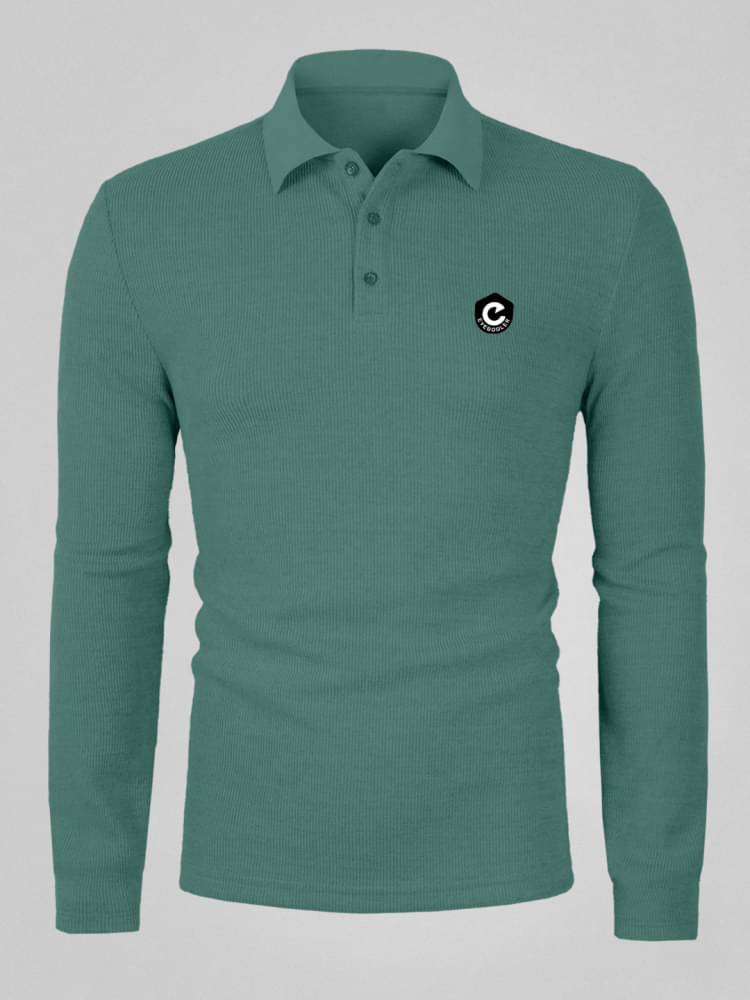 Eyebogler Pack of 1 Polyester Regular Fit Solid Full Sleeves Men's Polo T Shirt ( Green ) Eyebogler Pack of 1 Polyester Regular Fit Solid Full Sleeves Men's Polo T Shirt ( Green )