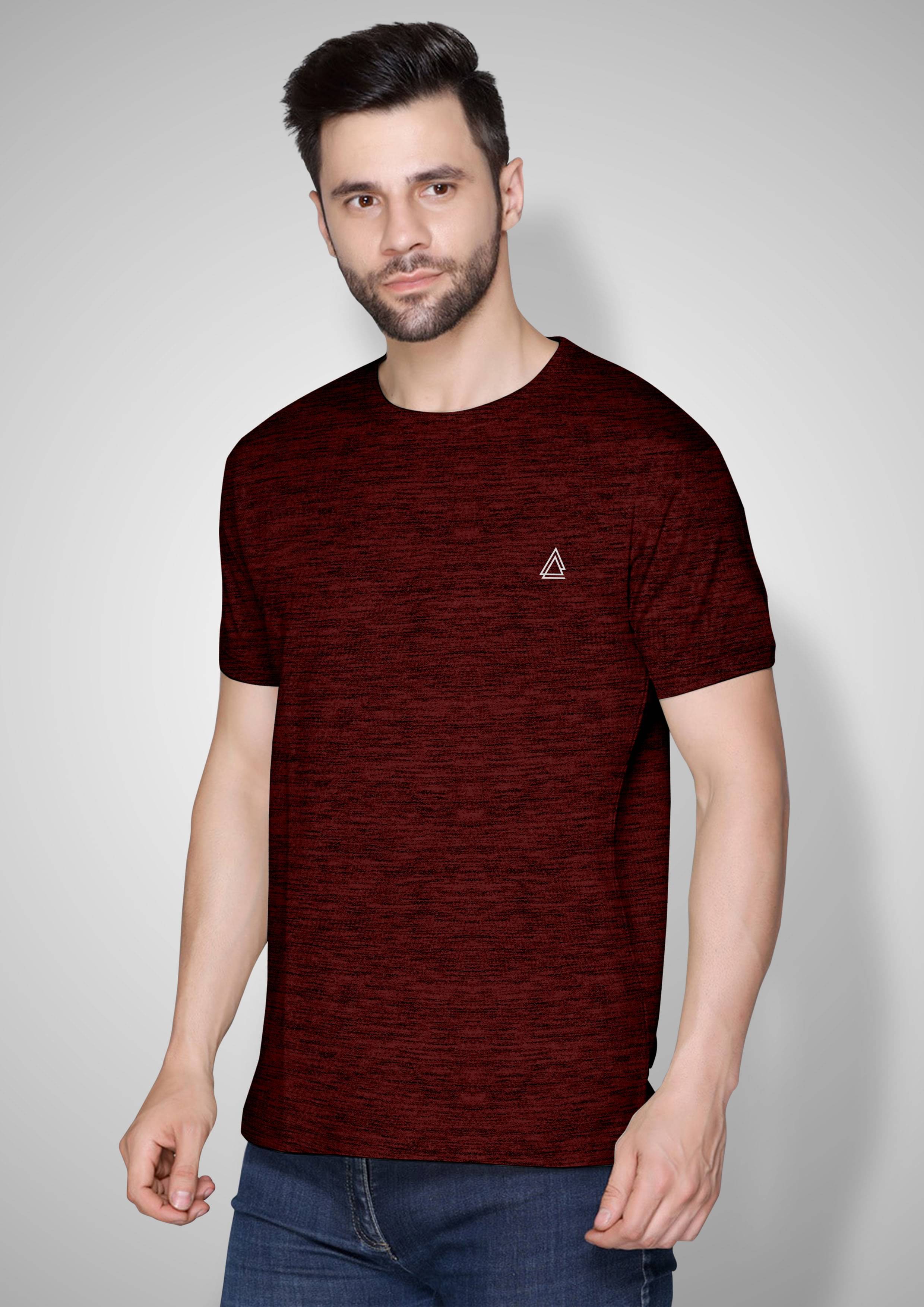 FTX Polyester Regular Fit Self Design Half Sleeves Men's Round T-Shirt - Red ( Pack of 1 ) FTX Polyester Regular Fit Self Design Half Sleeves Men's Round T-Shirt - Red ( Pack of 1 )