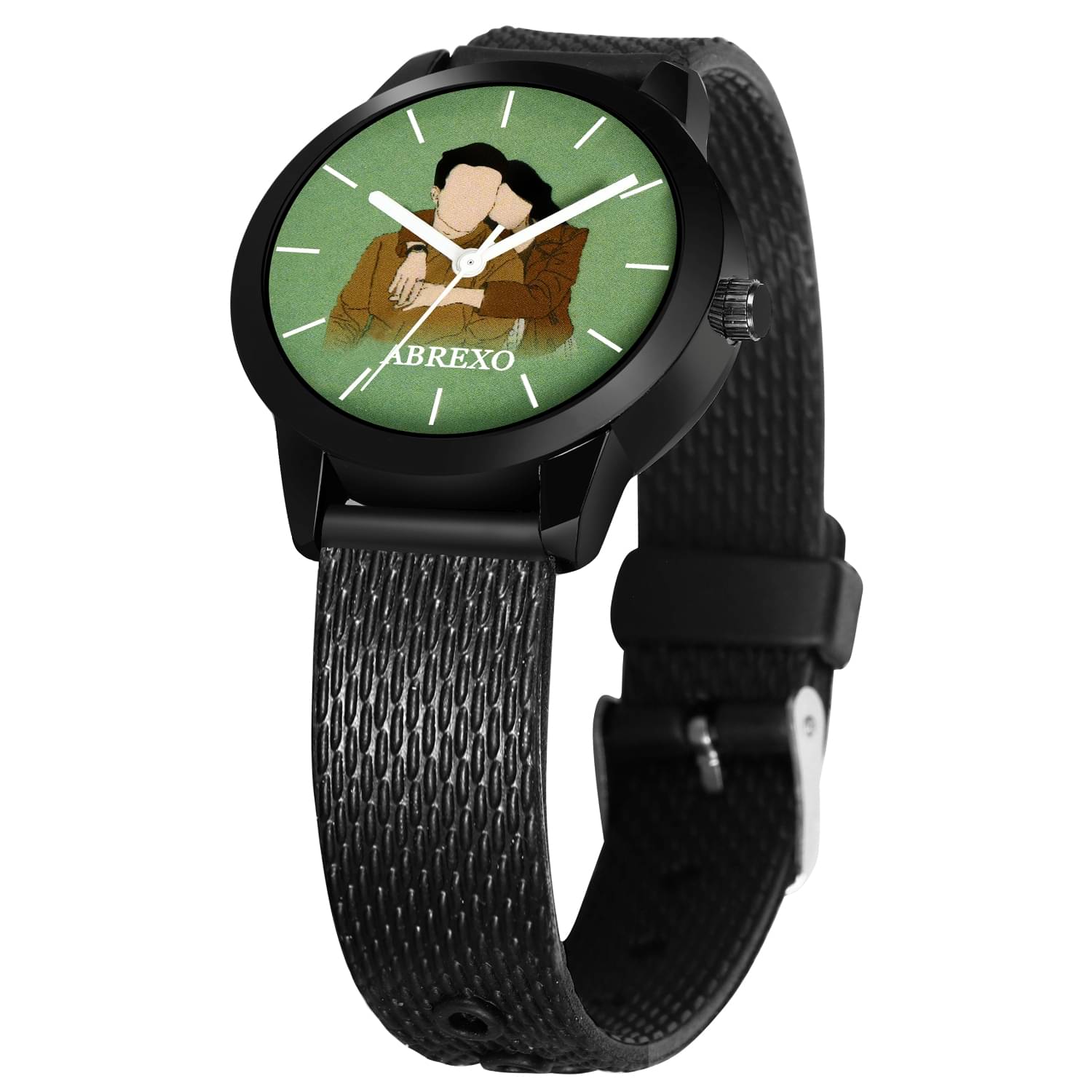     			Fadiso Fashion Black Silicon Analog Womens Watch