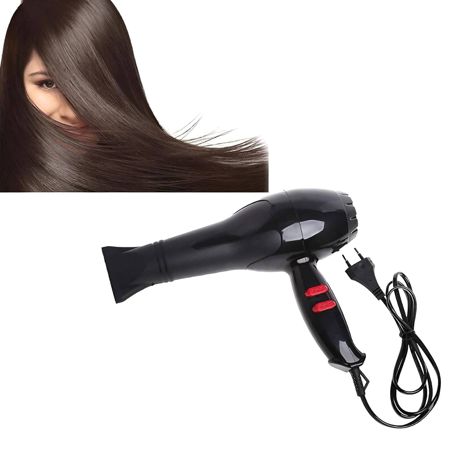     			GT GLOTIME Hatr Dryer Black Below 1500W Hair Dryer