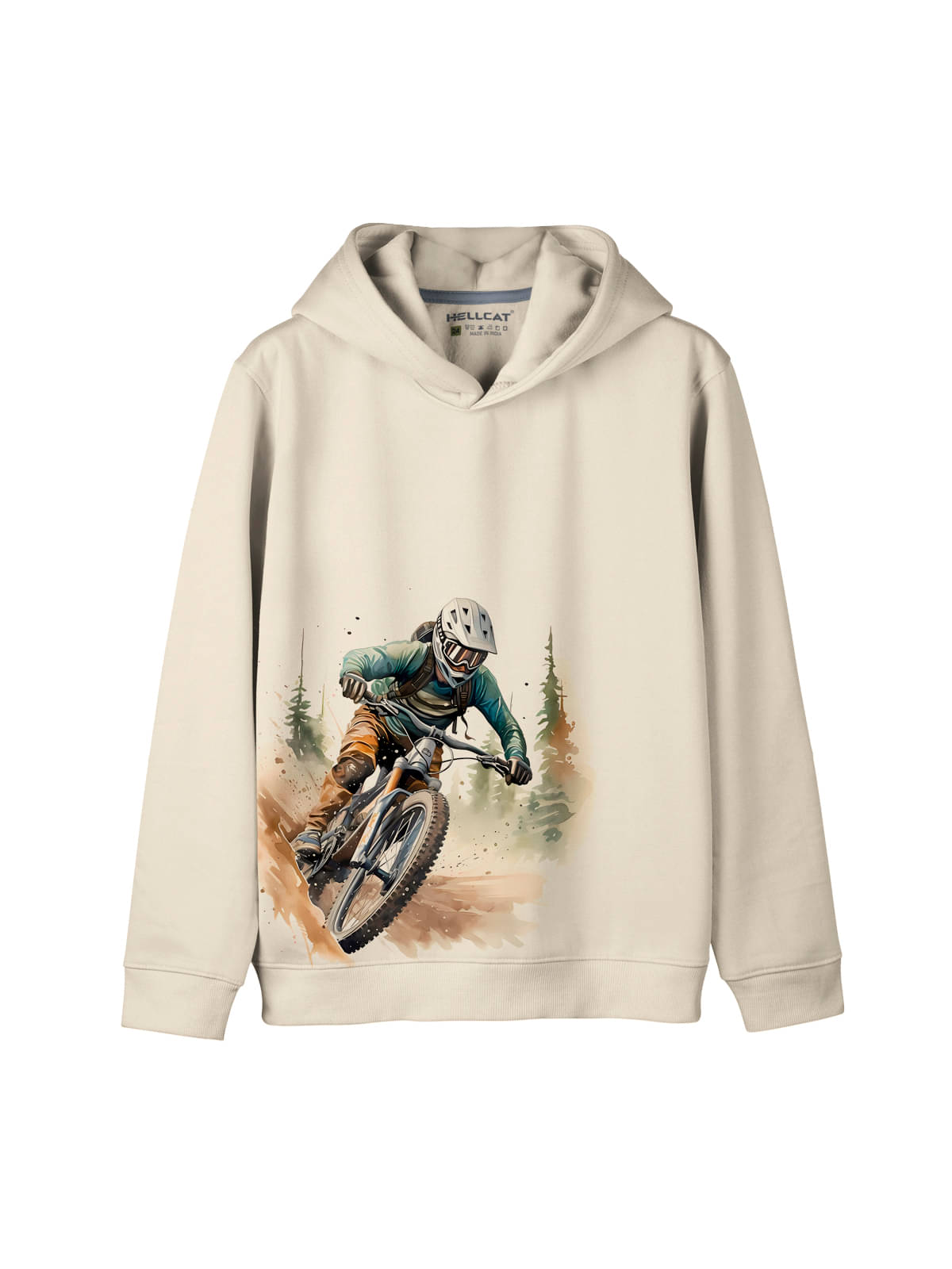     			HELLCAT Pack of 1 Girls Cotton Blend Sweatshirt ( Beige )