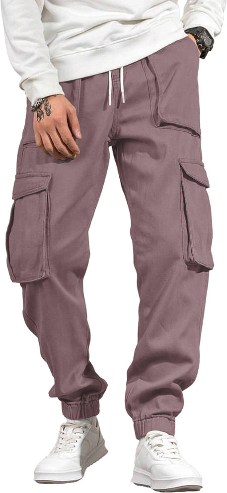     			Eyebogler Regular Flat Men's Cargos - Purple ( Pack of 1 )