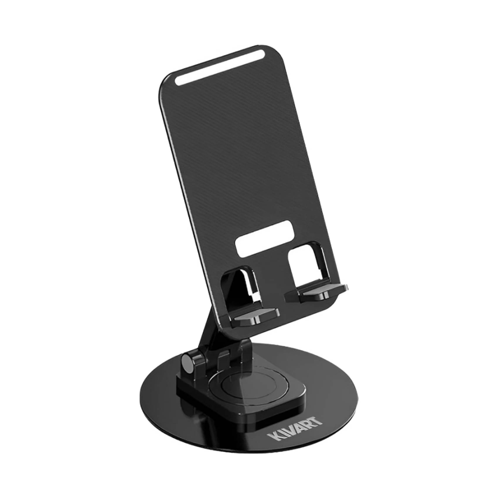 Kivart Flexifit Mobile Universal Stand | 360 degree Rotation | For Phones and Tablets - Black Kivart Flexifit Mobile Universal Stand | 360 degree Rotation | For Phones and Tablets - Black