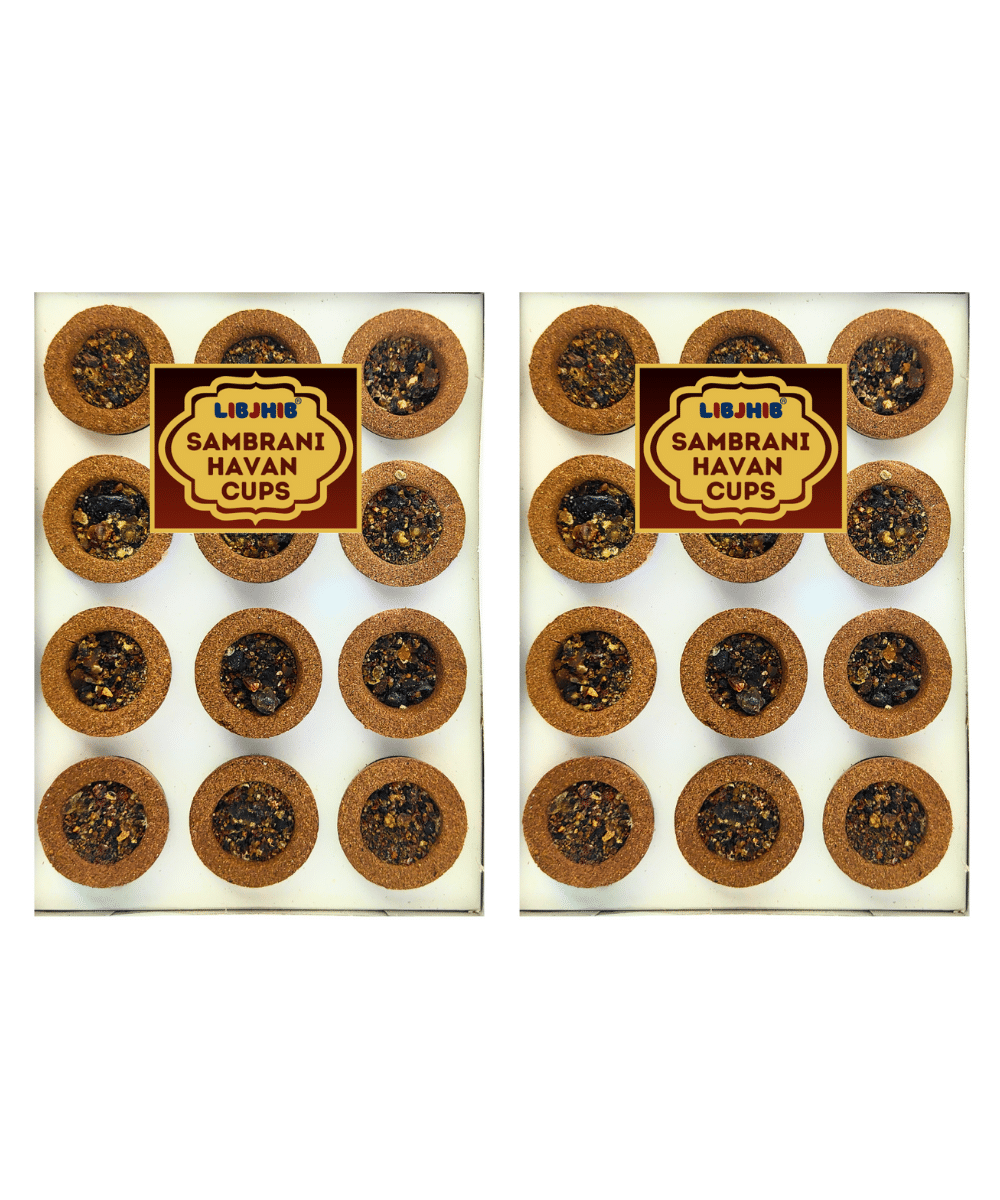     			Libjhib Havan Cups Guggal,Loban 12 Pieces ( Pack of 2 )