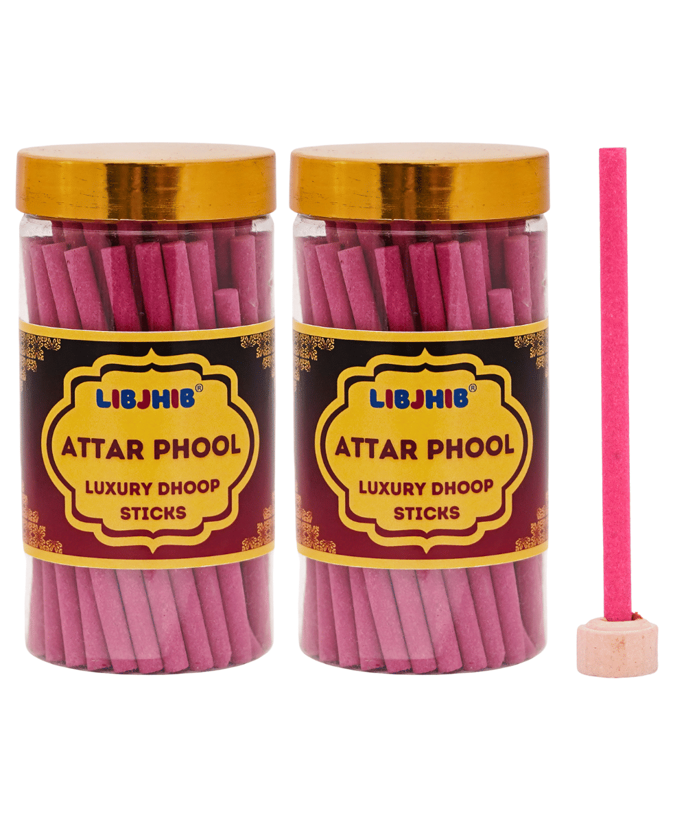 Libjhib Incense Dhoop Sticks Attat Phool 120 gm ( Pack of 2 ) Libjhib Incense Dhoop Sticks Attat Phool 120 gm ( Pack of 2 )