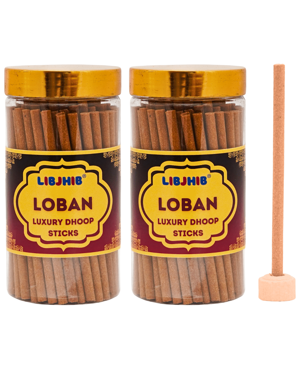     			Libjhib Incense Dhoop Sticks Loban 120 gm ( Pack of 2 )
