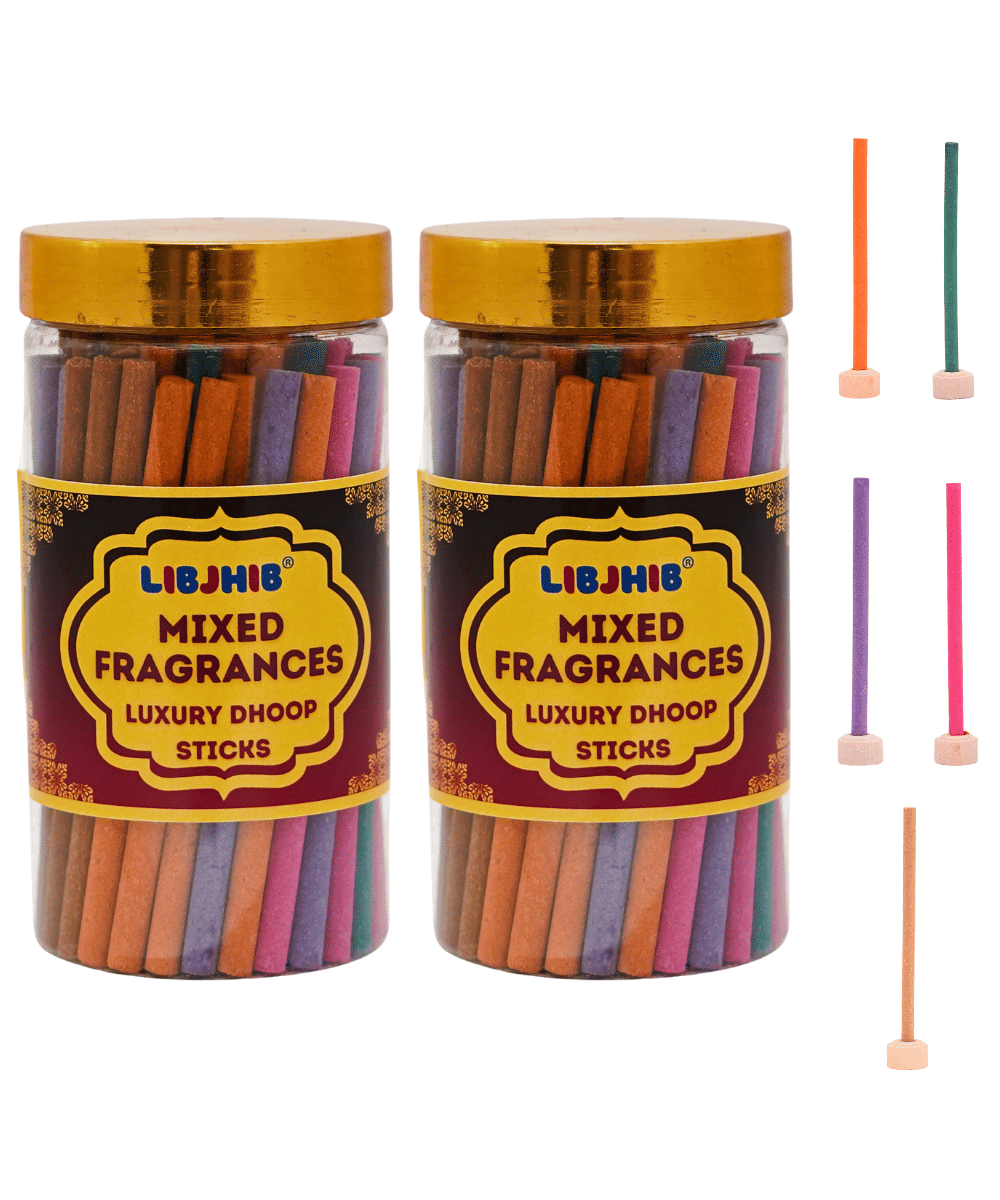 Libjhib Incense Dhoop Sticks Mixed Fragrances 120 gm ( Pack of 2 ) Libjhib Incense Dhoop Sticks Mixed Fragrances 120 gm ( Pack of 2 )