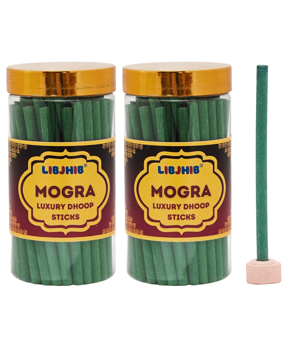     			Libjhib Incense Dhoop Sticks Mogra 120 gm ( Pack of 2 )