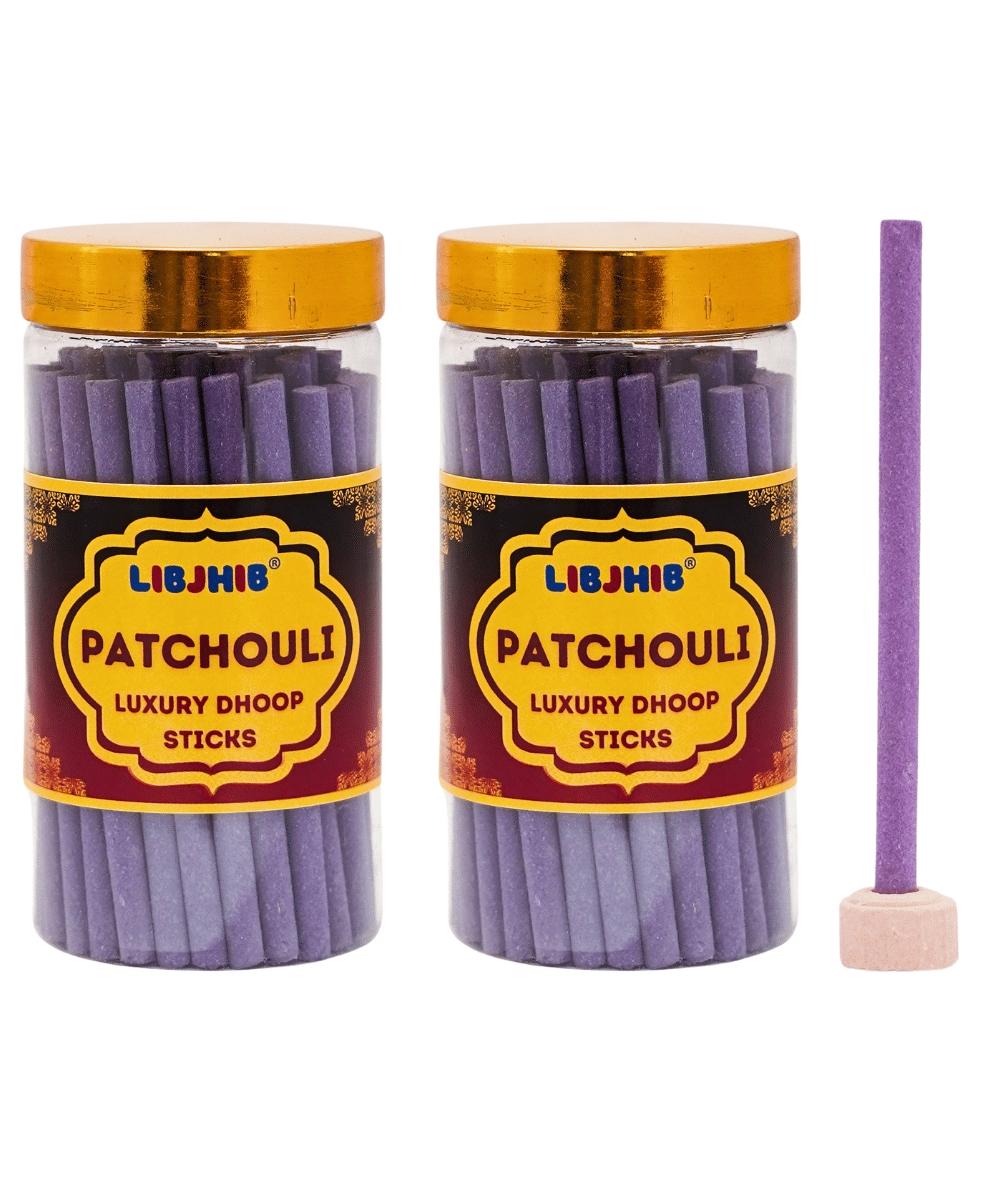 Libjhib Incense Dhoop Sticks Patchouli 120 gm ( Pack of 2 ) Libjhib Incense Dhoop Sticks Patchouli 120 gm ( Pack of 2 )