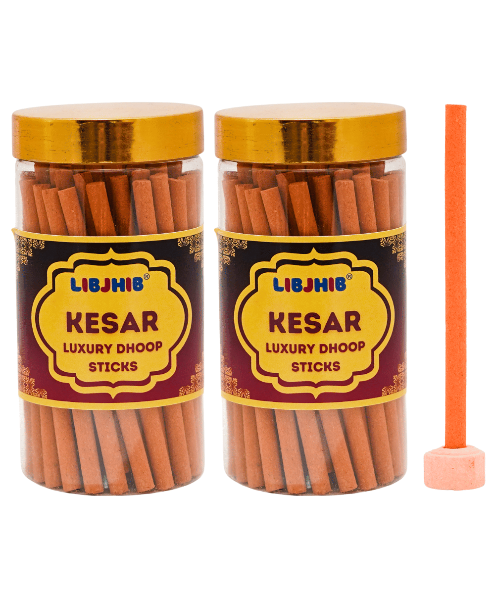 Libjhib Incense Dhoop Sticks Saffron 120 gm ( Pack of 2 ) Libjhib Incense Dhoop Sticks Saffron 120 gm ( Pack of 2 )