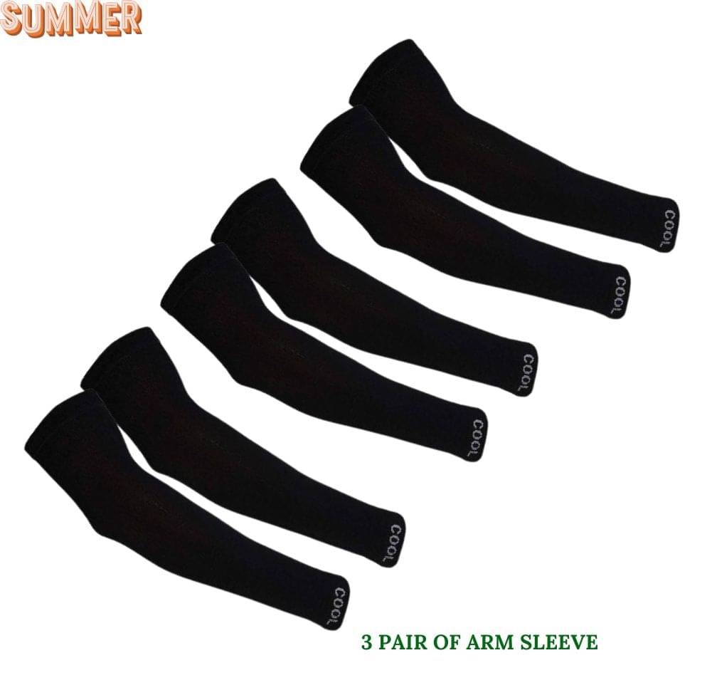 MANSUDH Black Solid Riding Sleeves ( Set of 3 ) MANSUDH Black Solid Riding Sleeves ( Set of 3 )