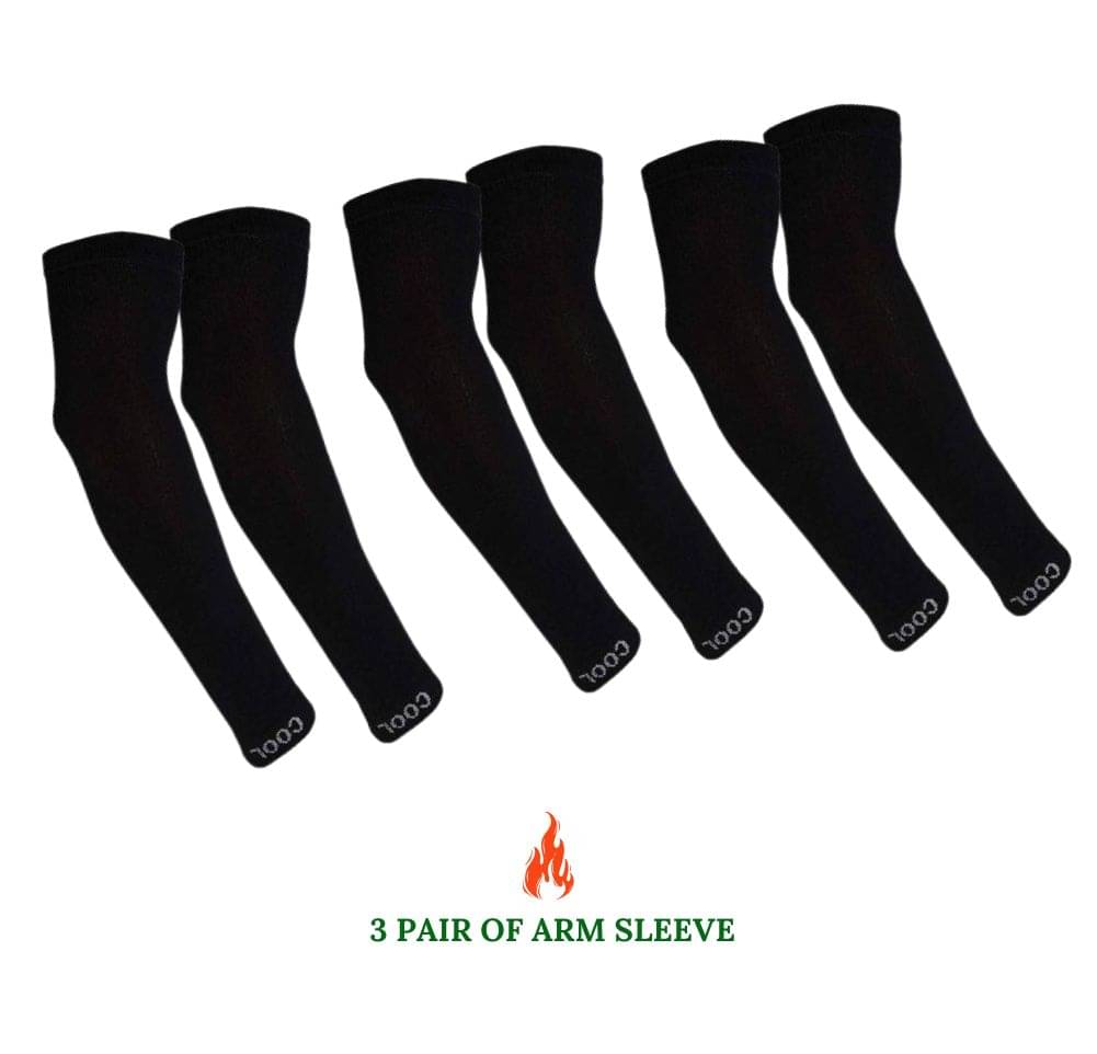 MANSUDH Black Solid Riding Sleeves ( Set of 3 ) MANSUDH Black Solid Riding Sleeves ( Set of 3 )