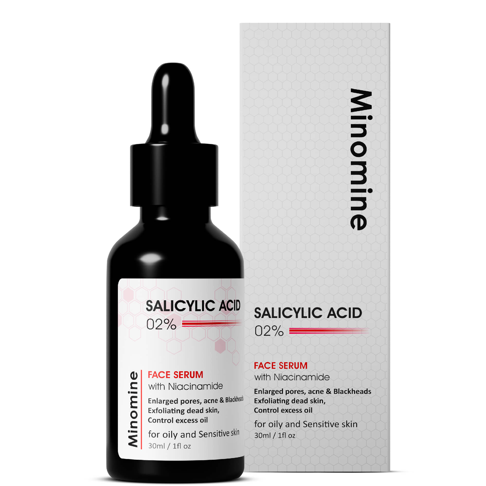 Minomine Face Serum Salicylic Acid Acne Removal For Oily Skin ( Pack of 1 )