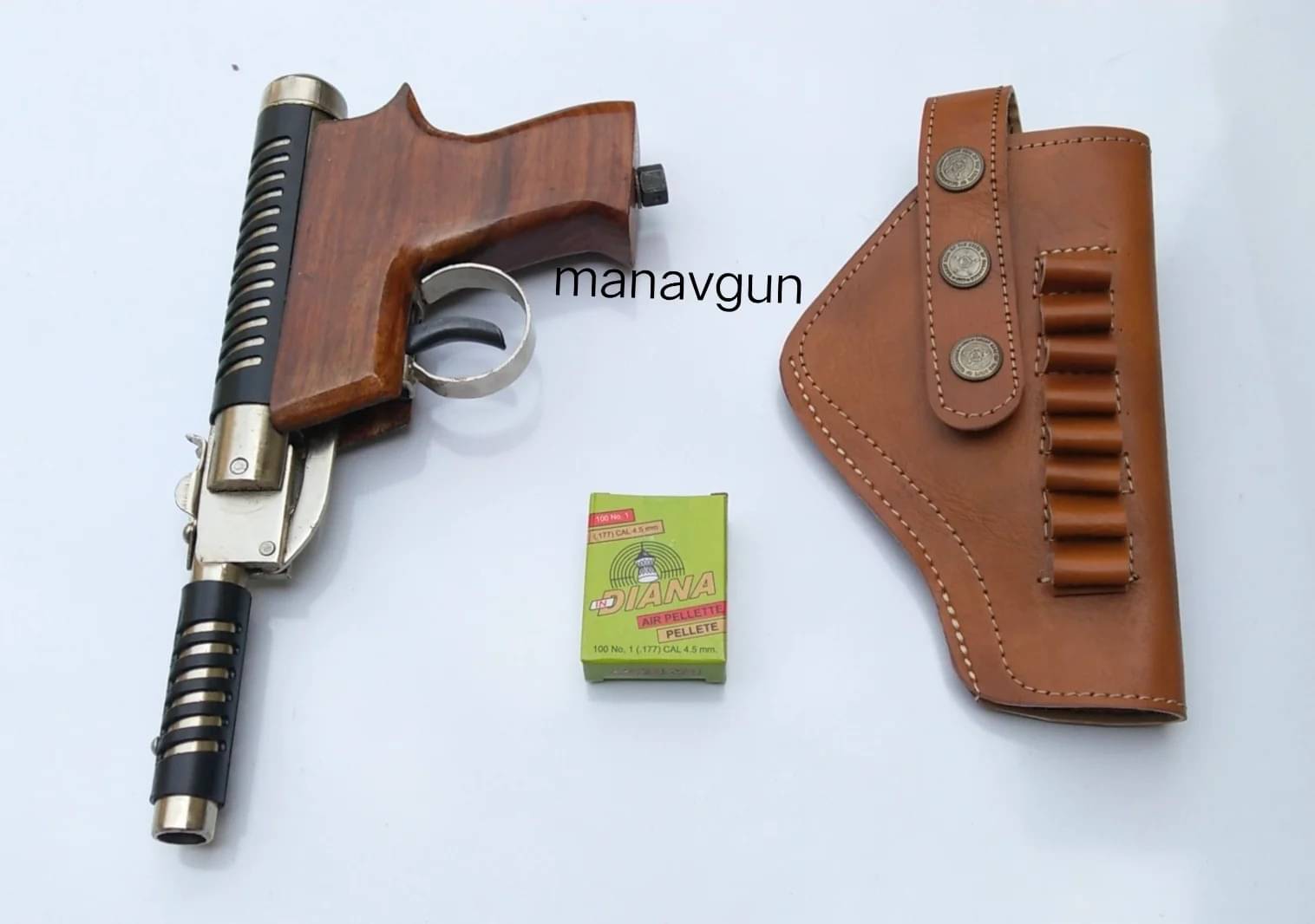 NVFEME Air Gun Thunder Pistol Heavy Height 200 Pellets Free NVFEME Air Gun Thunder Pistol Heavy Height 200 Pellets Free
