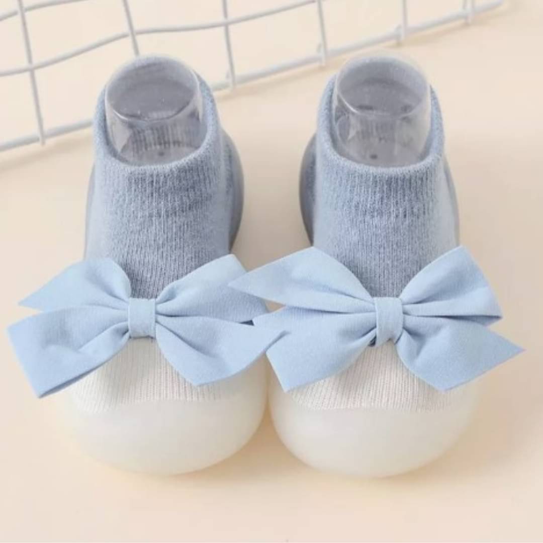     			Neska Moda - Light Blue Booties For Baby Girl 6-12 Months ( Pack of 1 )