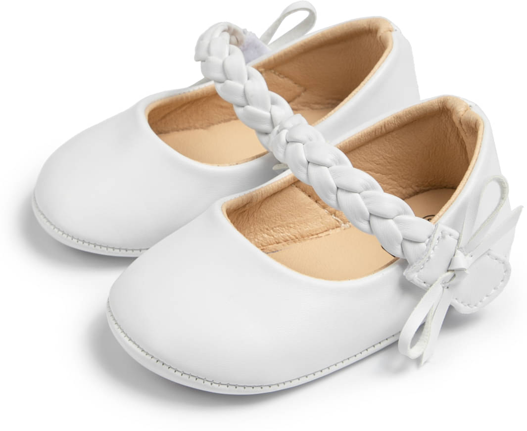     			Neska Moda - White Booties For Baby Girl 6-12 Months ( Pack of 1 )