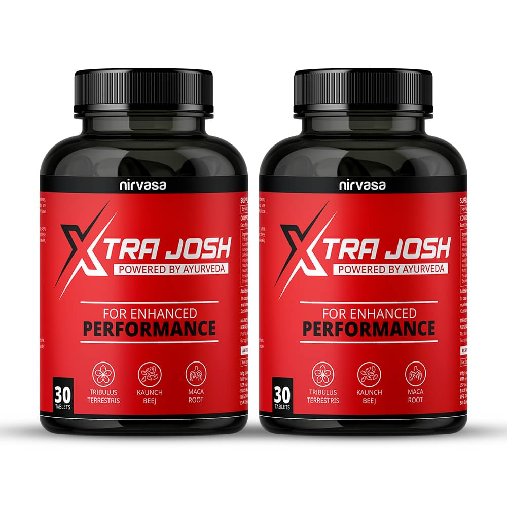     			Nirvasa Xtra Josh Tablets for Men | Improves Vigour, For Performance Support, Muscle Support And Energy Support | Enriched with Saponins - 30 Tablets (Pack-2)