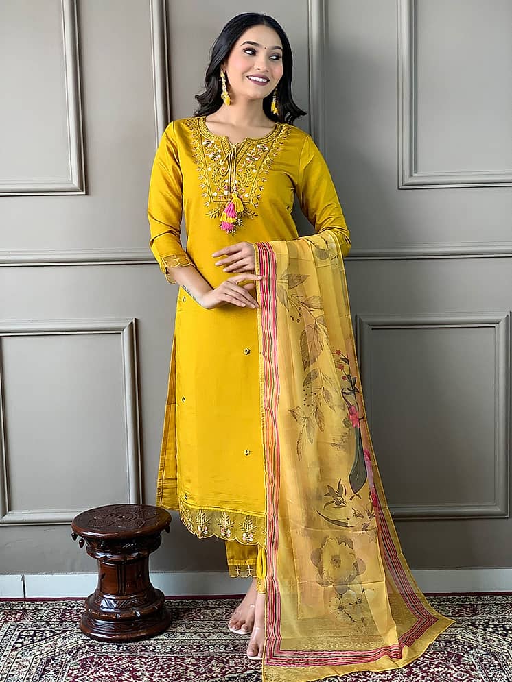 Yellow Kurti Snapdeal Kurtis With Jacket Libas Kurtas Libas Kurti