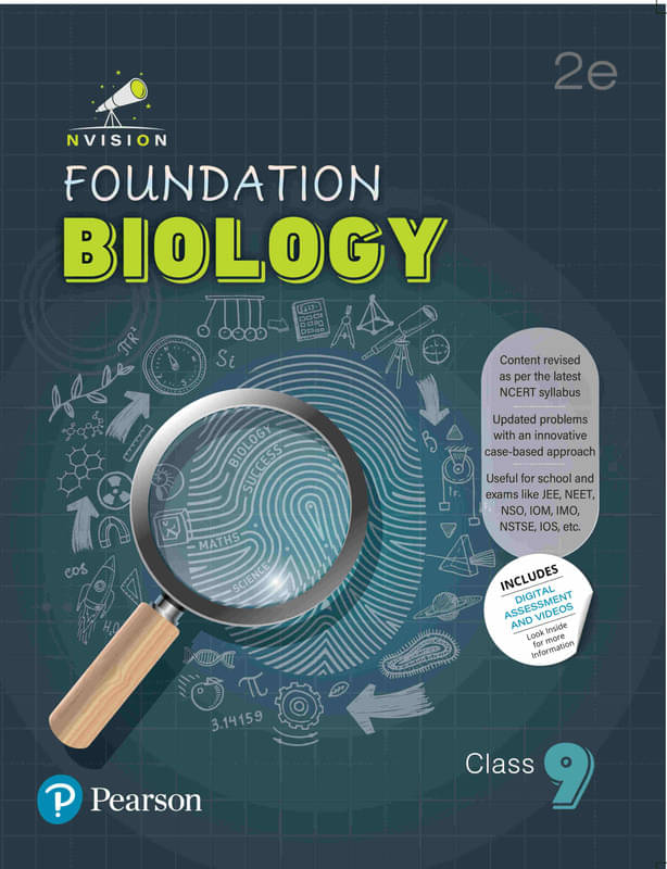     			Pearson Nvision Foundation'2025 Biology Class 9 | Based on the NCERT Syllabus | Useful for School and Exams Like JEE, NEET, NSO, IOM, IMO, NSTSE, IOS | Includes Digital Assessment & Exam Preparation Strategy, Motivational Video's | 2nd Edition