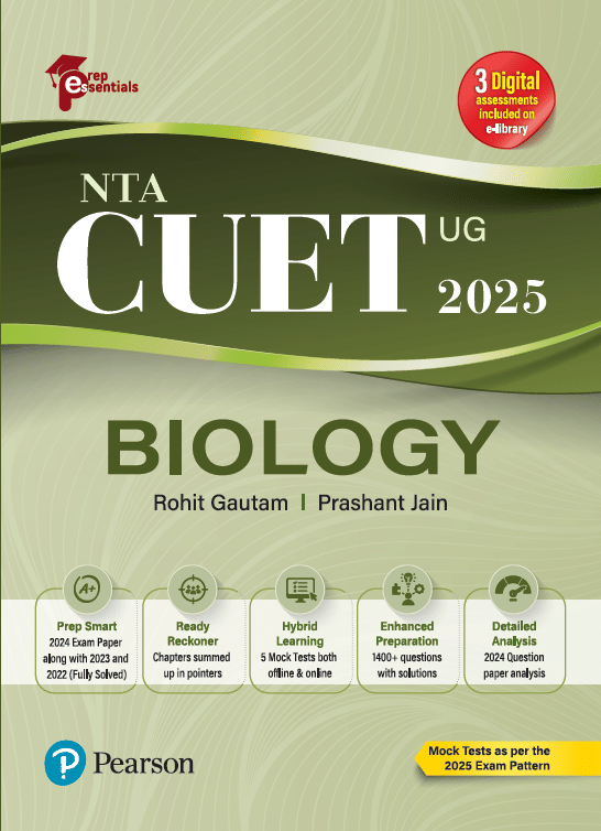     			Prep Essentials NTA CUET (UG) Biology - 2025 | Mock Tests As Per the 2025 Exam Pattern | 2024 Exam Paper Along With 2023 and 2022 (Fully-Solved) | 5 Mock Tests Both Offline & Online Exam | 1400+ Questions With Solutions