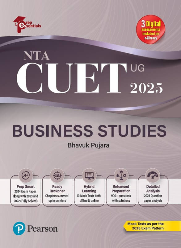 Prep Essentials NTA CUET (UG) Business Studies - 2025 | Mock Tests As Per the 2025 Exam Pattern | 2024 Exam Paper Along With 2023 and 2022 (Fully-Solved) | 10 Mock Tests Both Offline & Online Exam | 900+ Questions with Solutions | Prep Essentials NTA CUET (UG) Business Studies - 2025 | Mock Tests As Per the 2025 Exam Pattern | 2024 Exam Paper Along With 2023 and 2022 (Fully-Solved) | 10 Mock Tests Both Offline & Online Exam | 900+ Questions with Solutions |