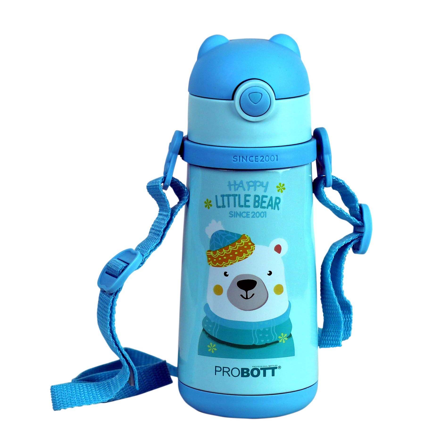     			Probott School Champ 370ml Blue Thermosteel Flask ( 350 ml )