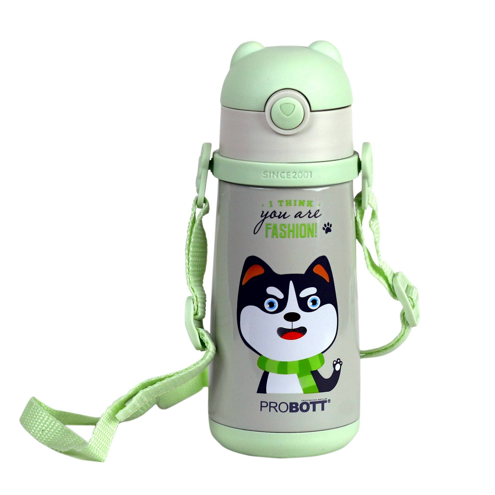     			Probott School Champ 370ml Green Thermosteel Flask ( 350 ml )