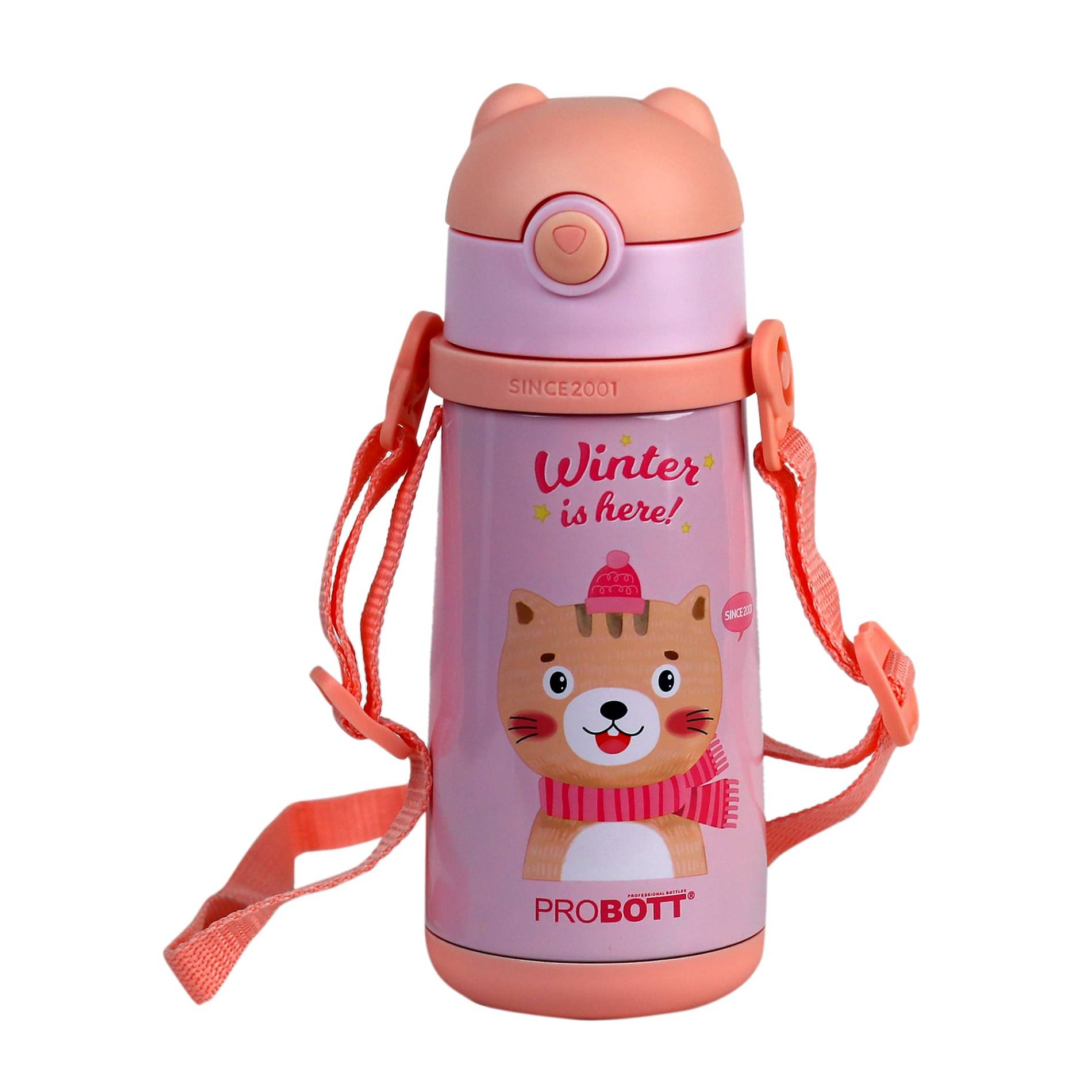     			Probott School Champ 370ml Pink Thermosteel Flask ( 350 ml )