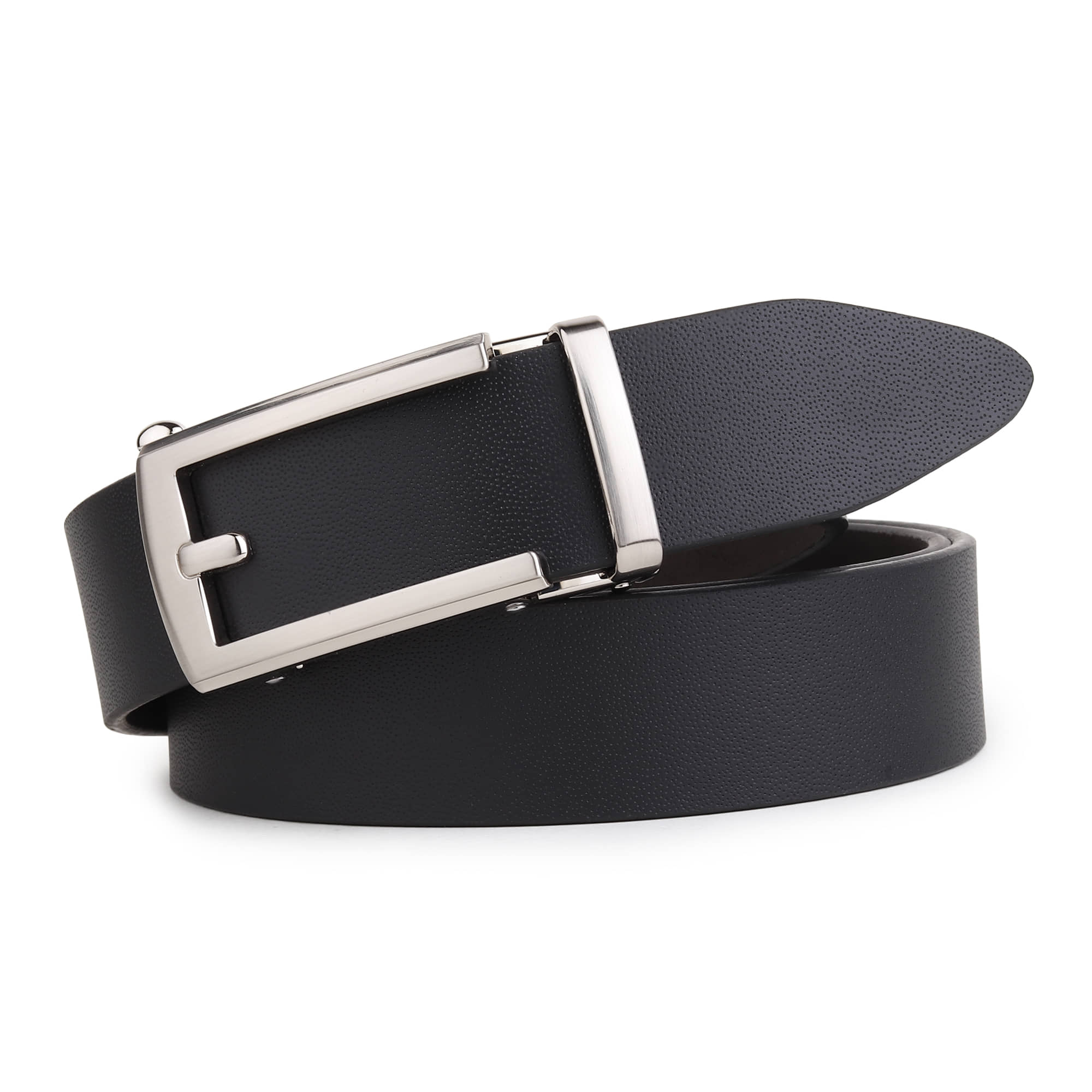 SUNSHOPPING - Black 100% Leather Men's Formal Belt ( Pack of 1 )