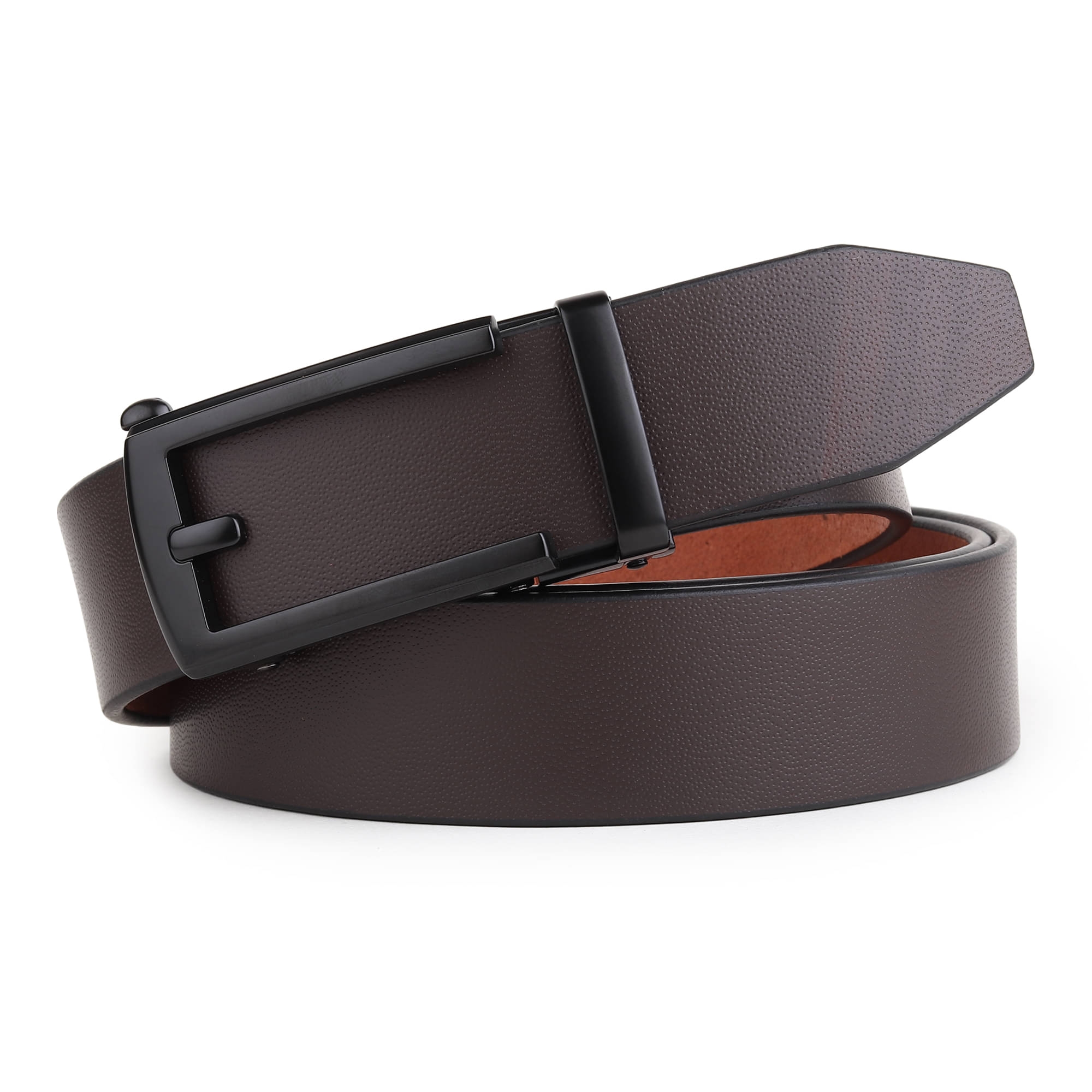     			SUNSHOPPING - Brown 100% Leather Men's Formal Belt ( Pack of 1 )