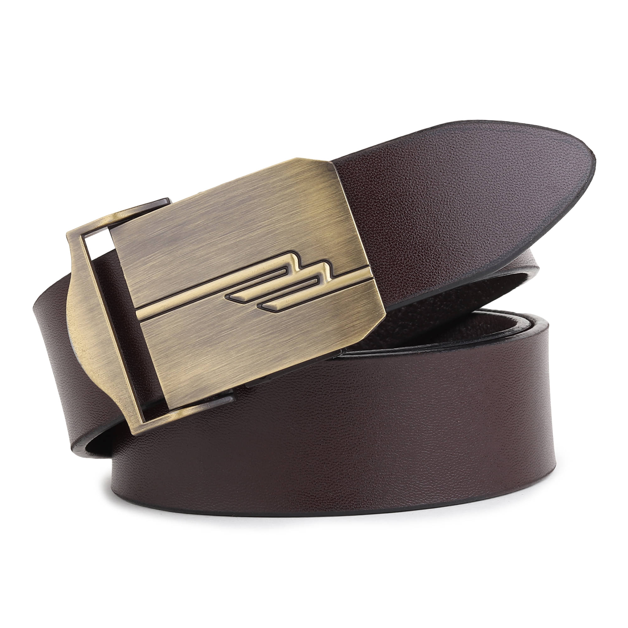     			SUNSHOPPING - Brown 100% Leather Men's Formal Belt ( Pack of 1 )