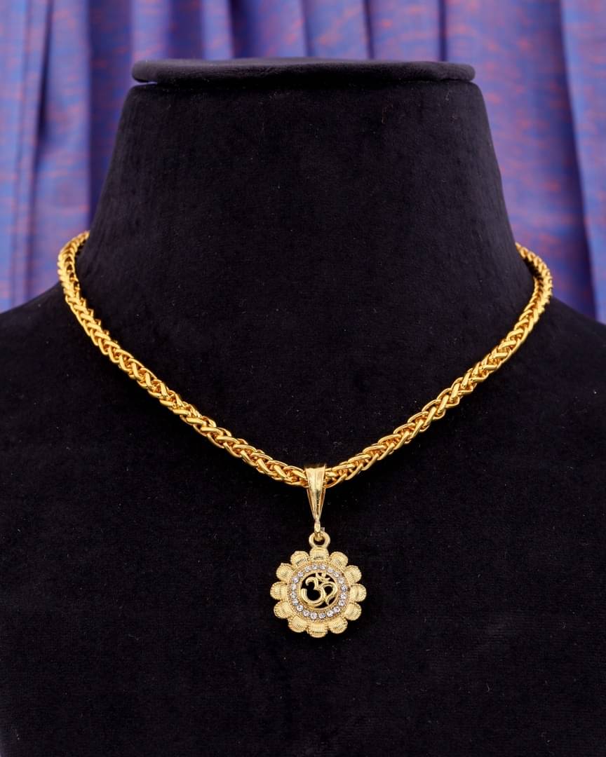     			Swastik Creation Gold Plated Chains Combo ( Set of 1 )