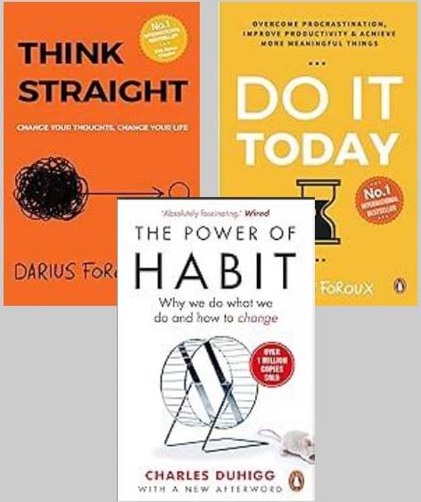     			Think Straight + Do It Today + The Power Of Habits