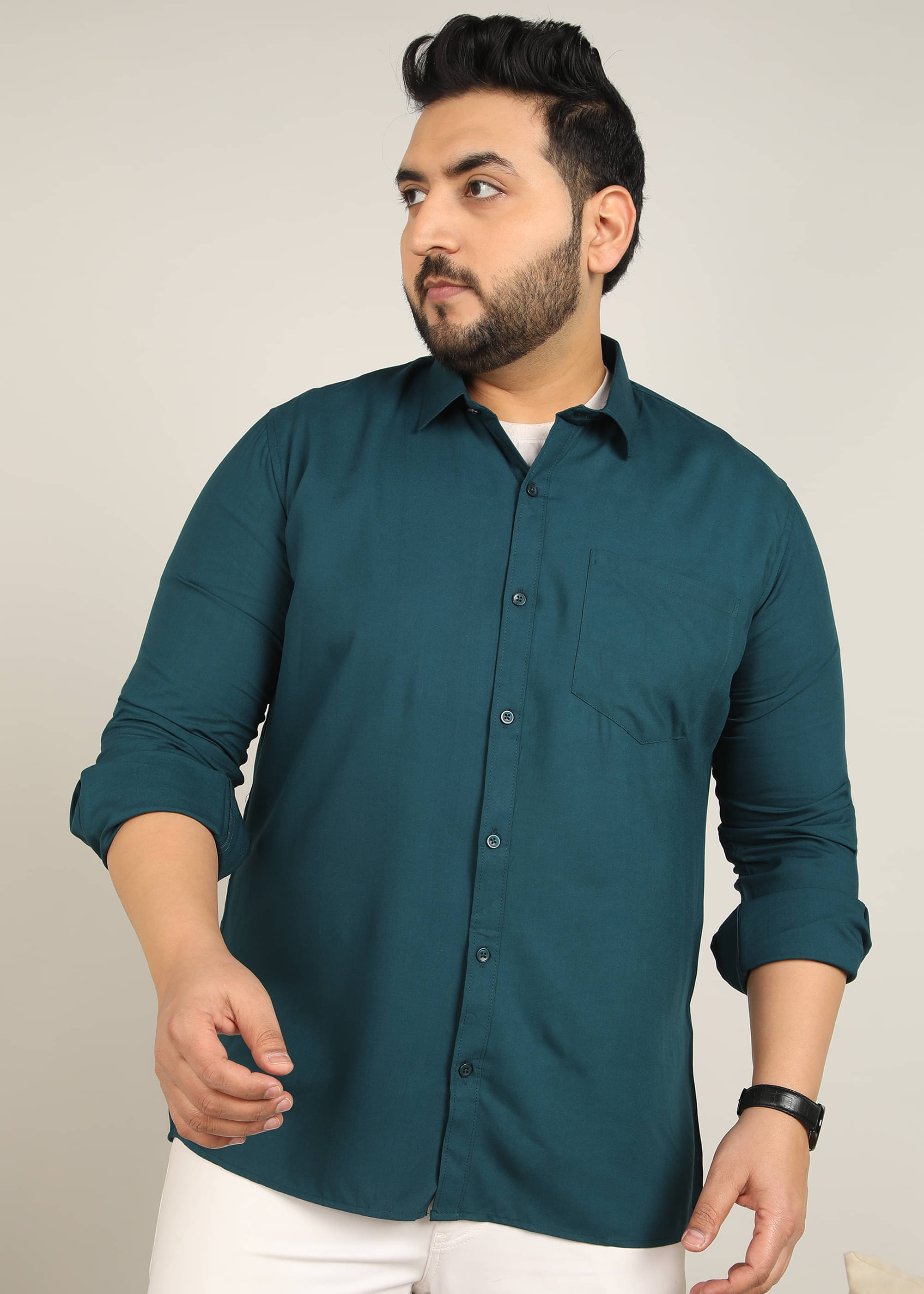 adwynpeter 100% Cotton Regular Fit Solids Full Sleeves Men's Casual Shirt - Sea Green ( Pack of 1 ) adwynpeter 100% Cotton Regular Fit Solids Full Sleeves Men's Casual Shirt - Sea Green ( Pack of 1 )