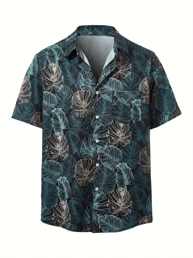 AAPSKA Poly Cotton Regular Fit Printed Half Sleeves Men's Casual Shirt - Blue ( Pack of 1 )