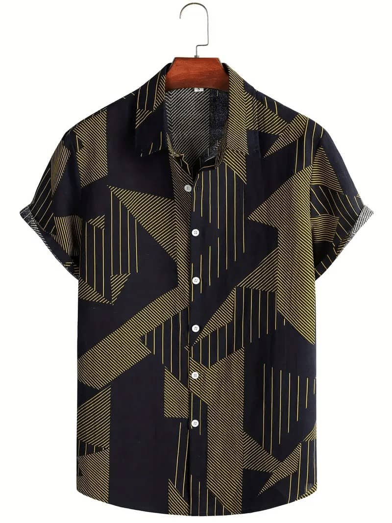 AAPSKA Poly Cotton Regular Fit Striped Half Sleeves Men's Casual Shirt - Green ( Pack of 1 )