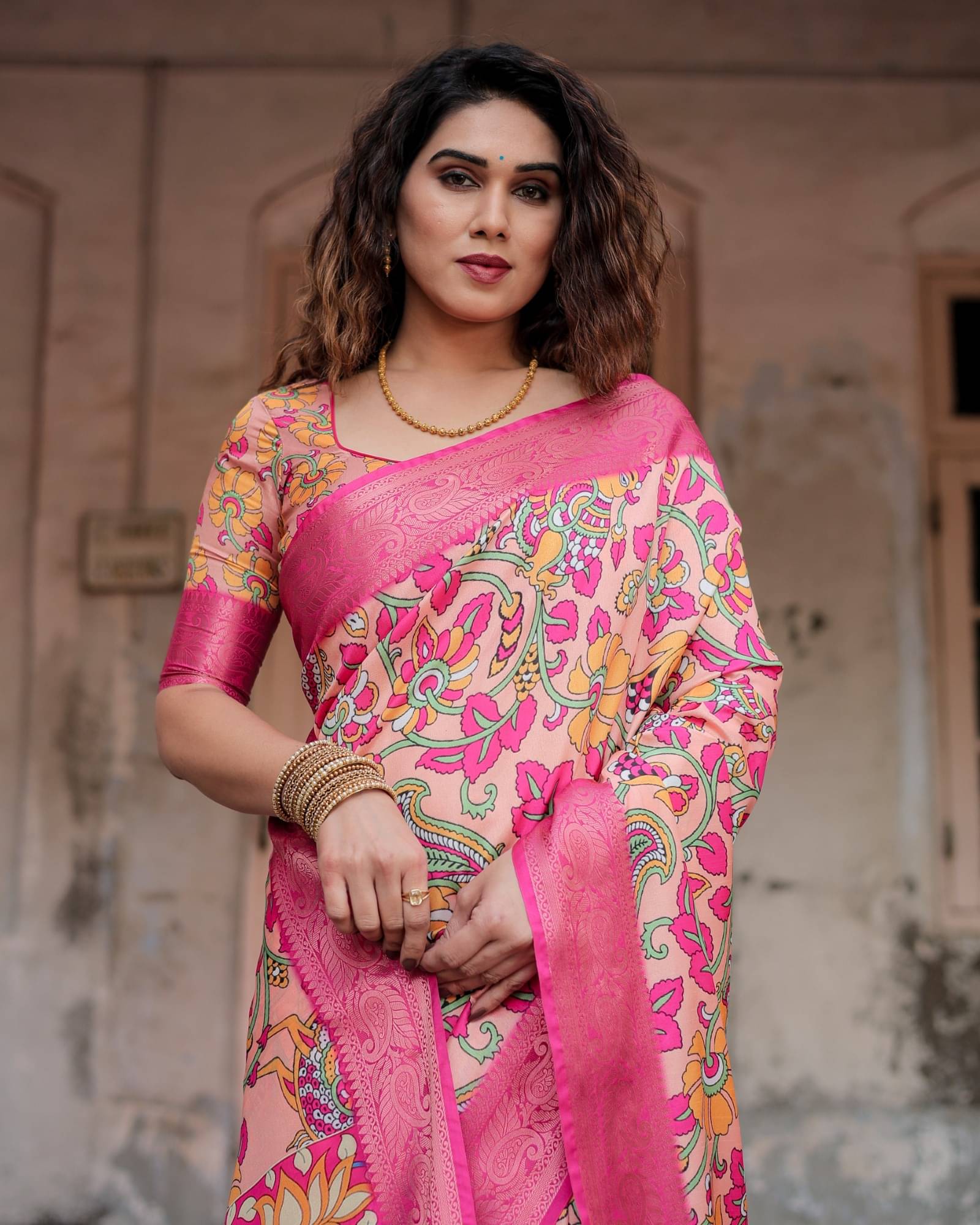 Almaari Fashion Cotton Silk Printed Saree With Unstitched Blouse Piece ( Multicolor ) Almaari Fashion Cotton Silk Printed Saree With Unstitched Blouse Piece ( Multicolor )
