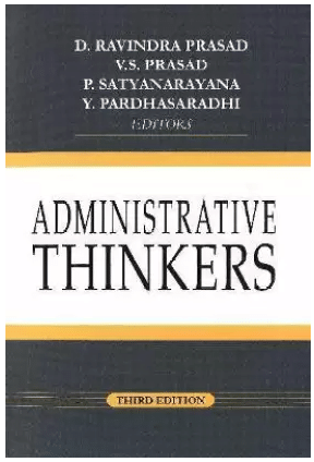     			Administrative Thinkers  (English, Prasad D Ravindra)